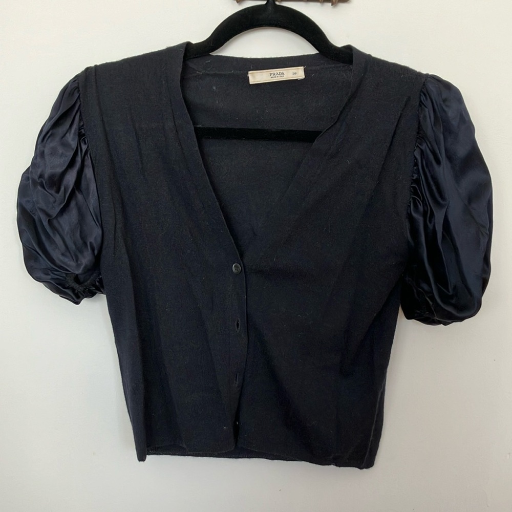 Vintage Prada Puff Sleeve Sweater
